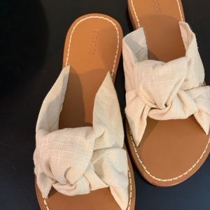 New! Soludos Linen Slides sz 8